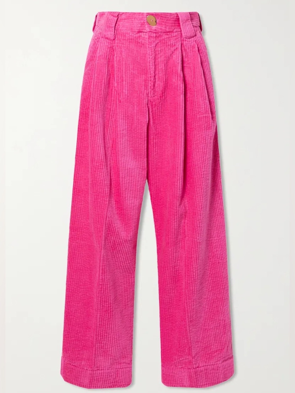 GANNI Pink Corduroy Pants sz 38